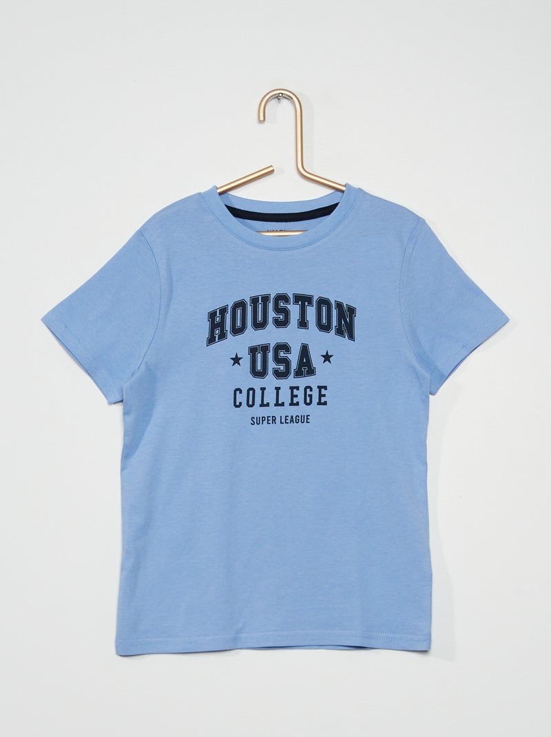 T-shirt estampada AZUL - Kiabi