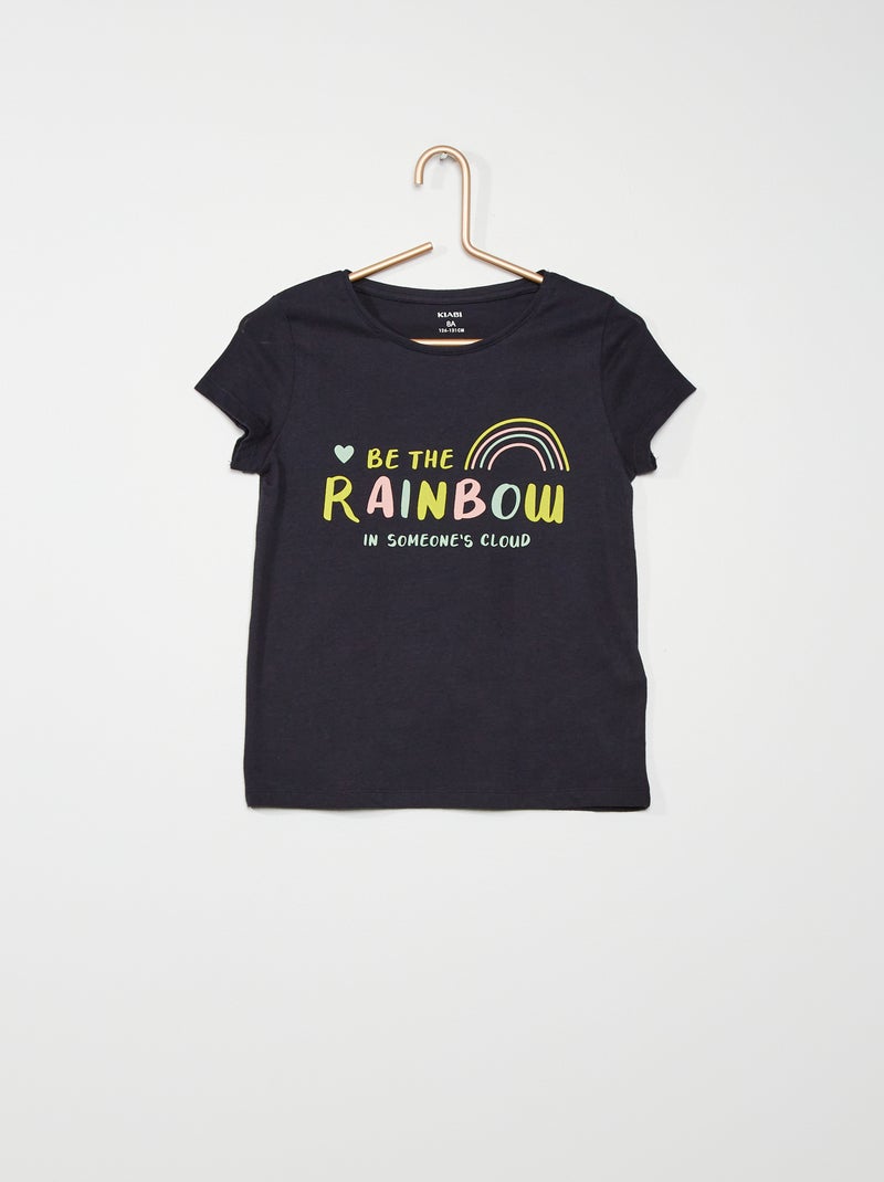 T-shirt estampada AZUL - Kiabi