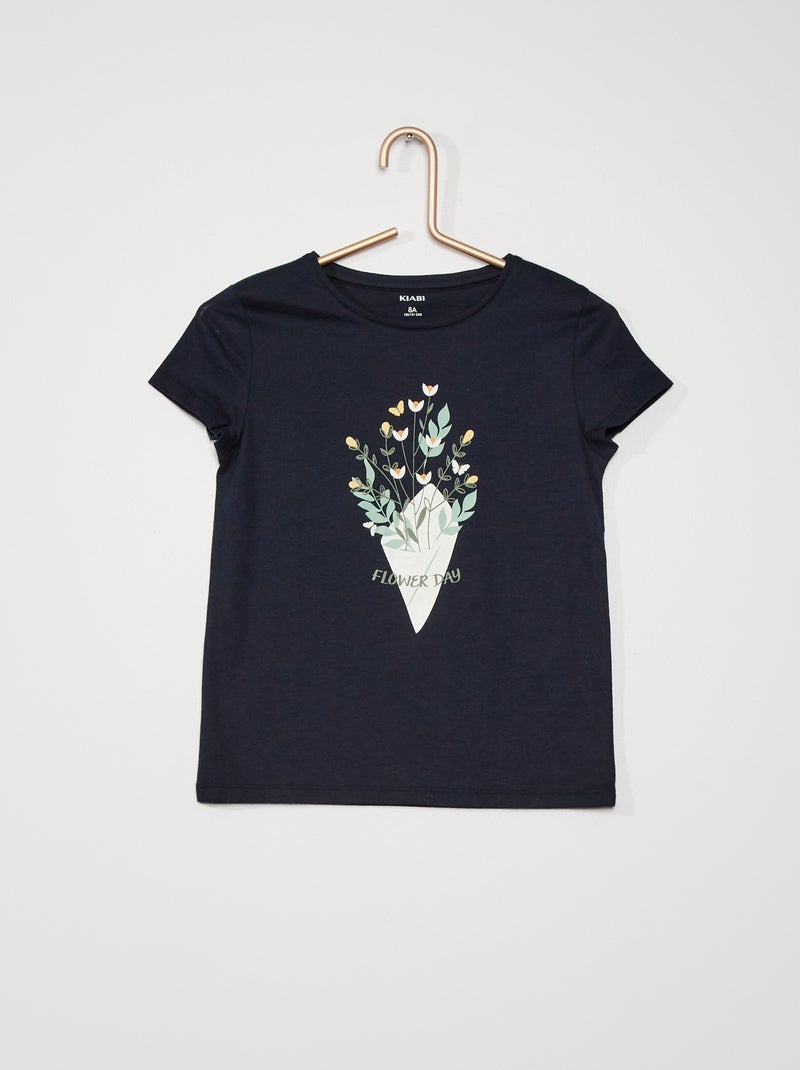 T-shirt estampada AZUL - Kiabi