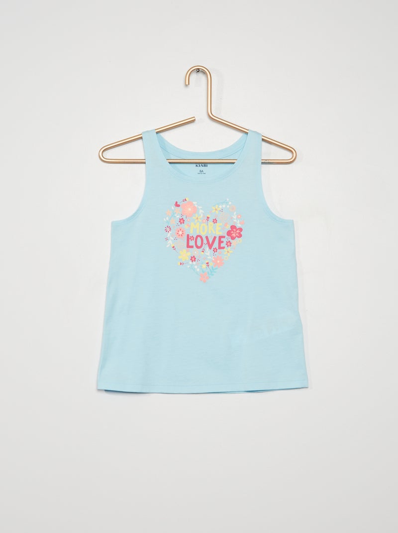 T-shirt estampada AZUL - Kiabi