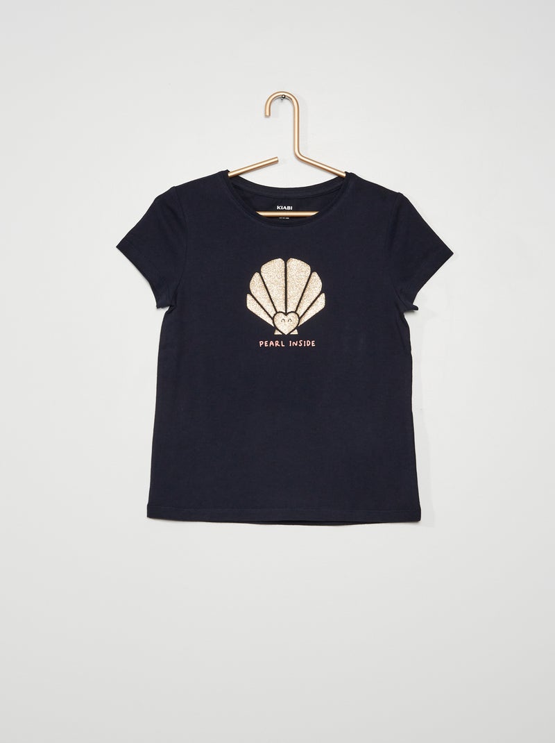 T-shirt estampada AZUL - Kiabi