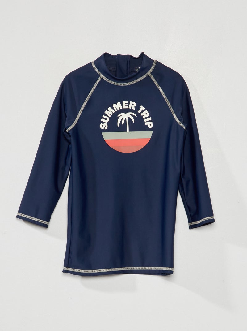 T-shirt estampada AZUL - Kiabi
