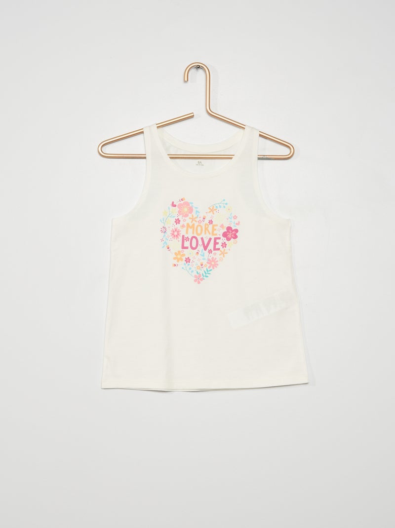 T-shirt estampada BEGE - Kiabi