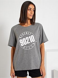 T-shirt estampada 'Beverly Hills 90210' - Kiabi
