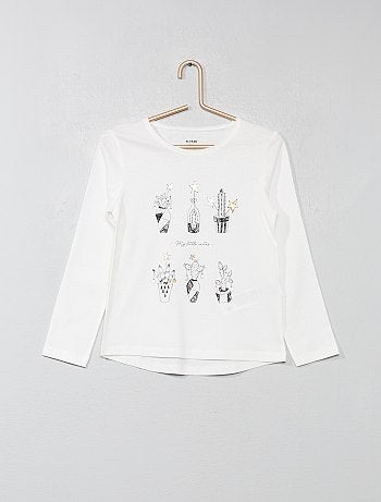 Menina 3-12 anos - T-shirt estampada - Kiabi