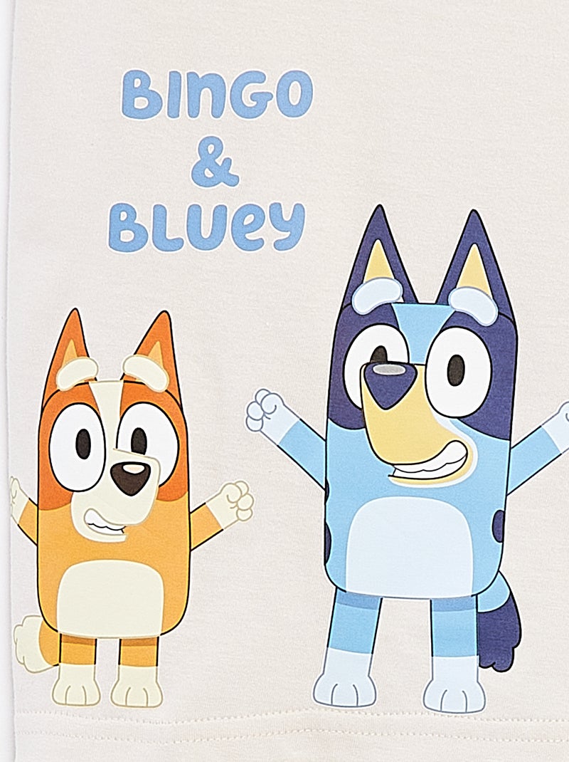 T-shirt estampada 'Bluey' de manga curta BRANCO - Kiabi