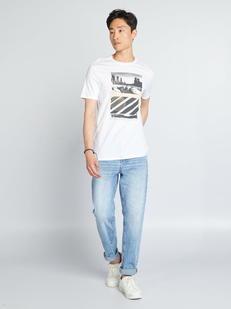 T-shirt estampada BRANCO - Kiabi