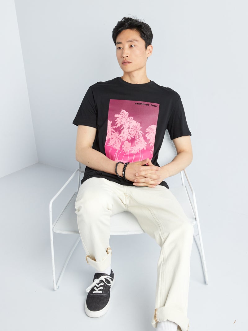 T-shirt estampada Branco - Kiabi