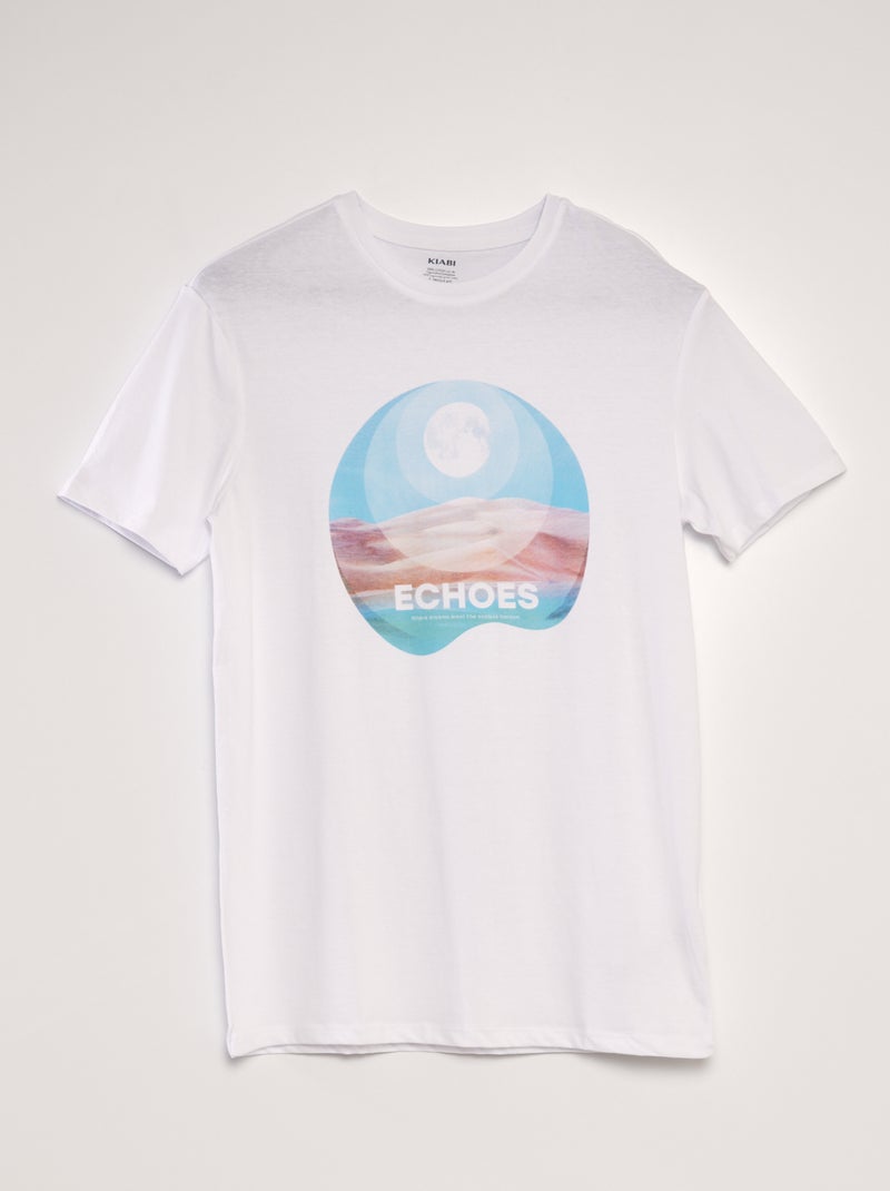 T-shirt estampada BRANCO - Kiabi