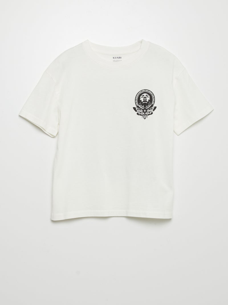 T-shirt estampada BRANCO - Kiabi
