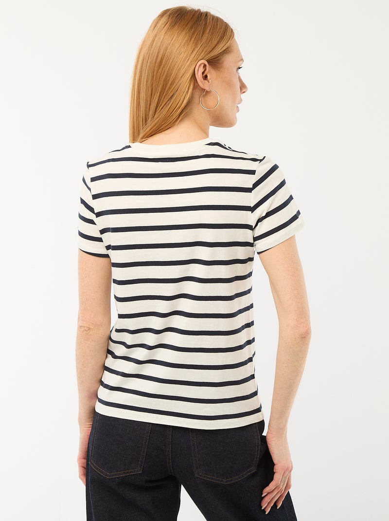 T-shirt estampada Branco - Kiabi