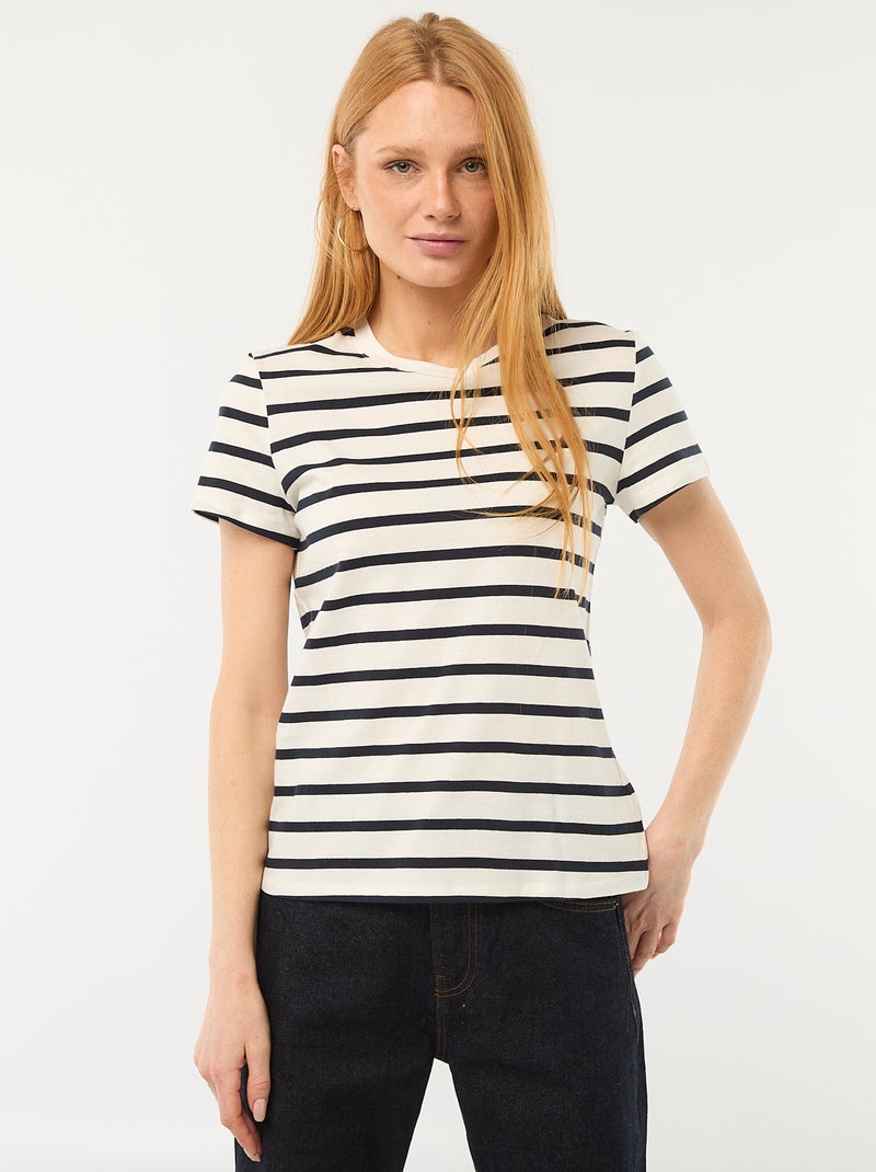 T-shirt estampada Branco - Kiabi