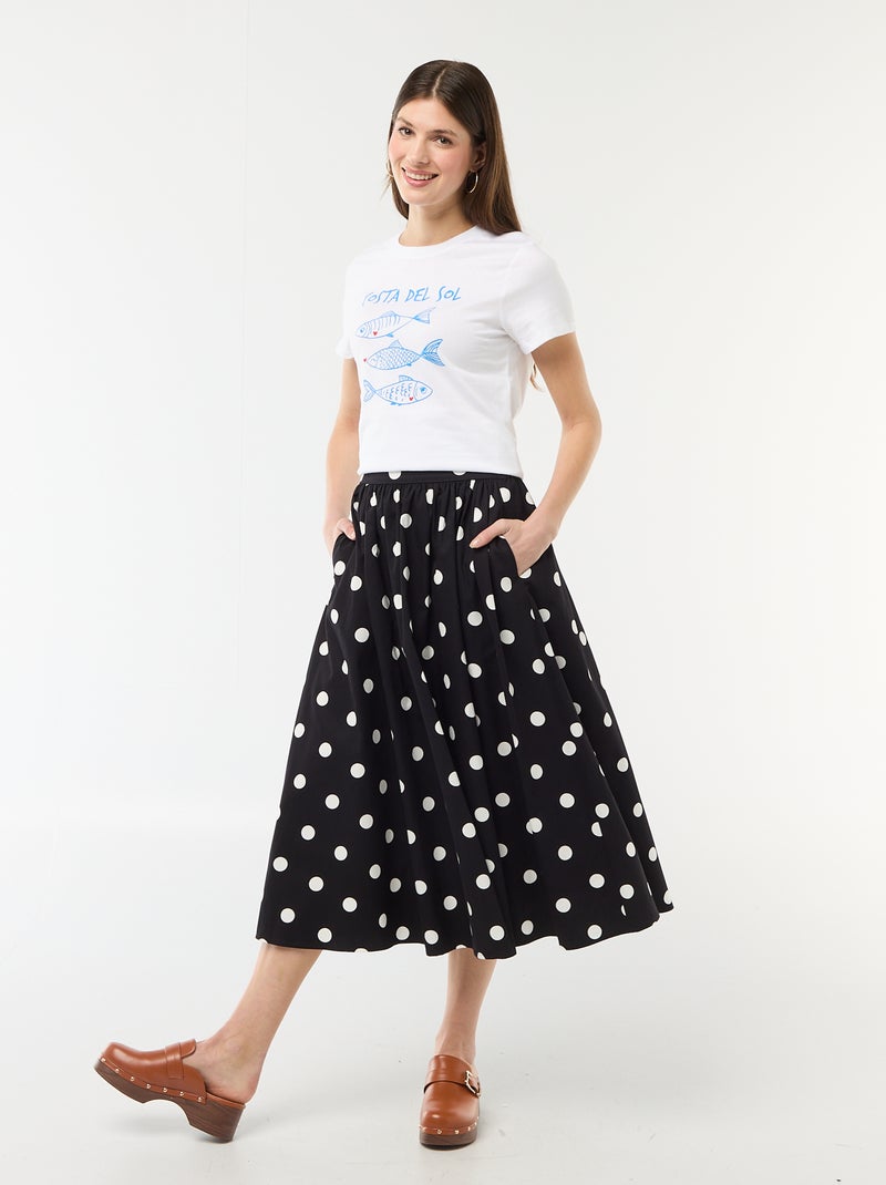 T-shirt estampada Branco - Kiabi