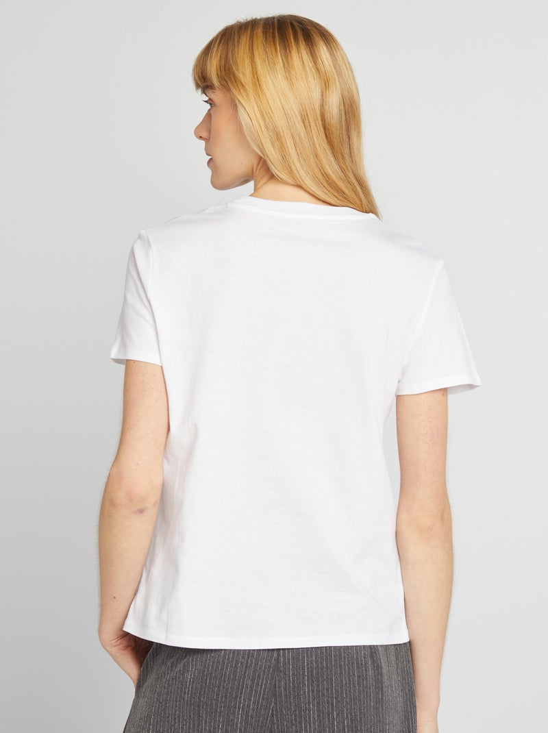 T-shirt estampada BRANCO - Kiabi