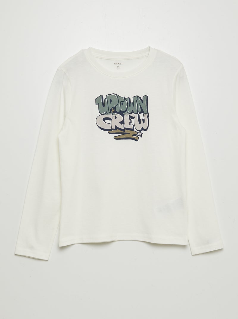 T-shirt estampada BRANCO - Kiabi