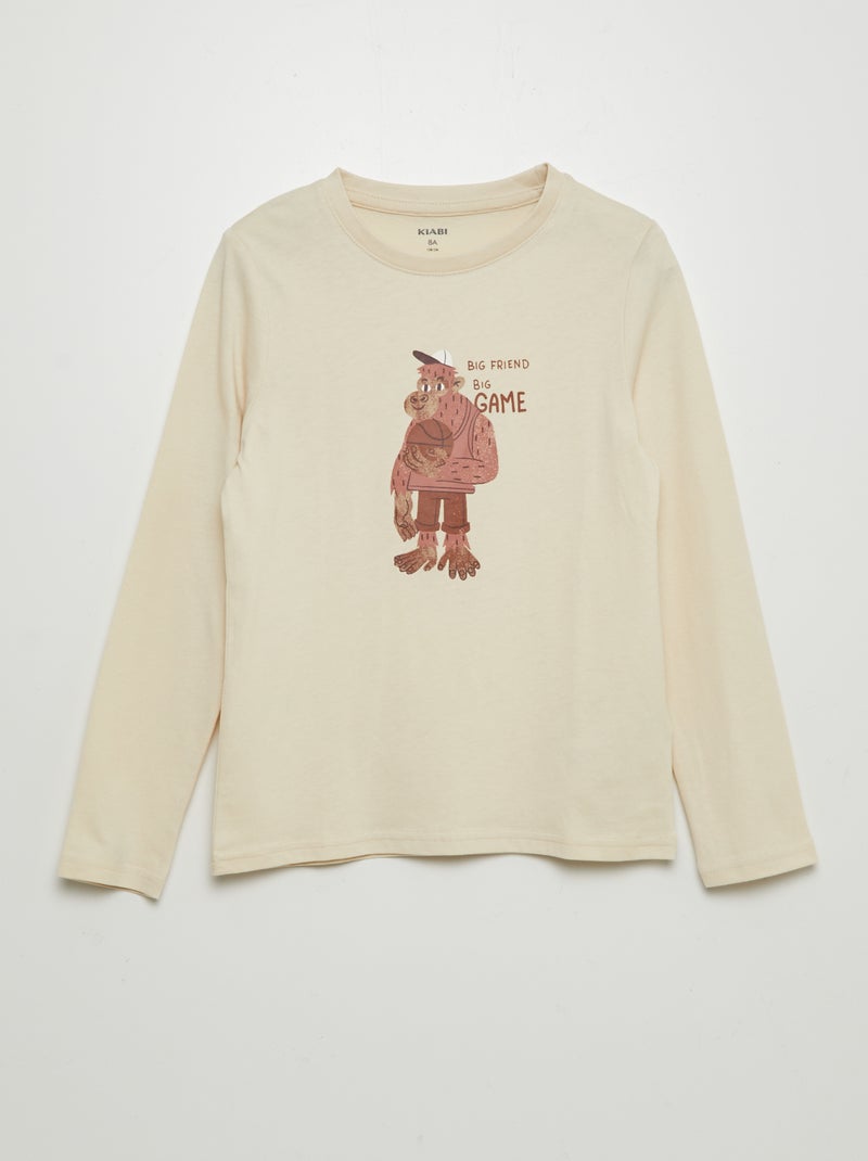 T-shirt estampada BRANCO - Kiabi