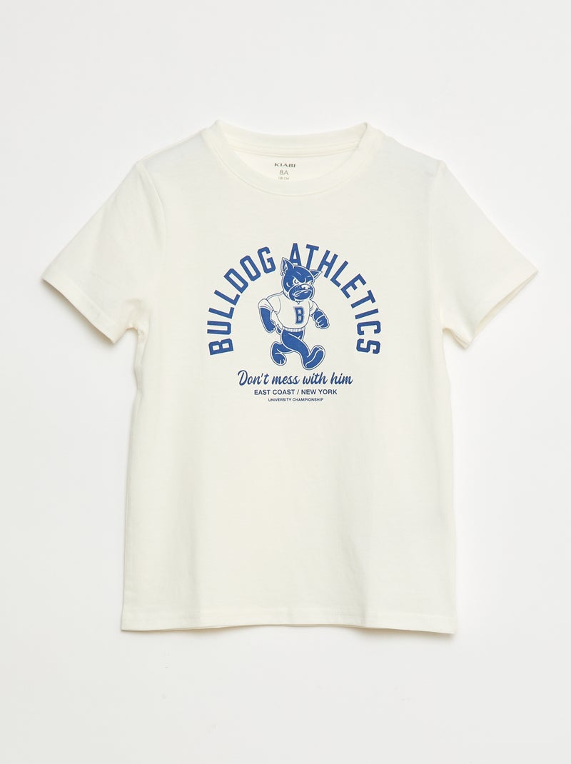 T-shirt estampada Branco - Kiabi