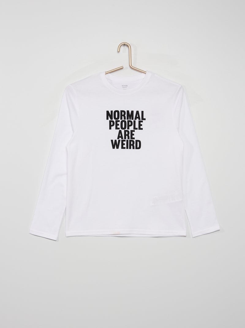 T-shirt estampada BRANCO - Kiabi