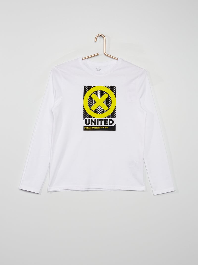 T-shirt estampada BRANCO - Kiabi