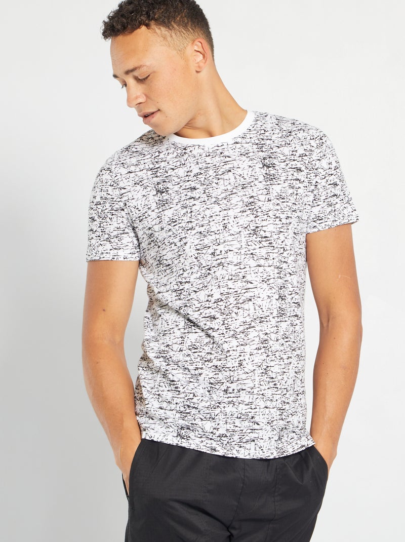 T-shirt estampada BRANCO - Kiabi