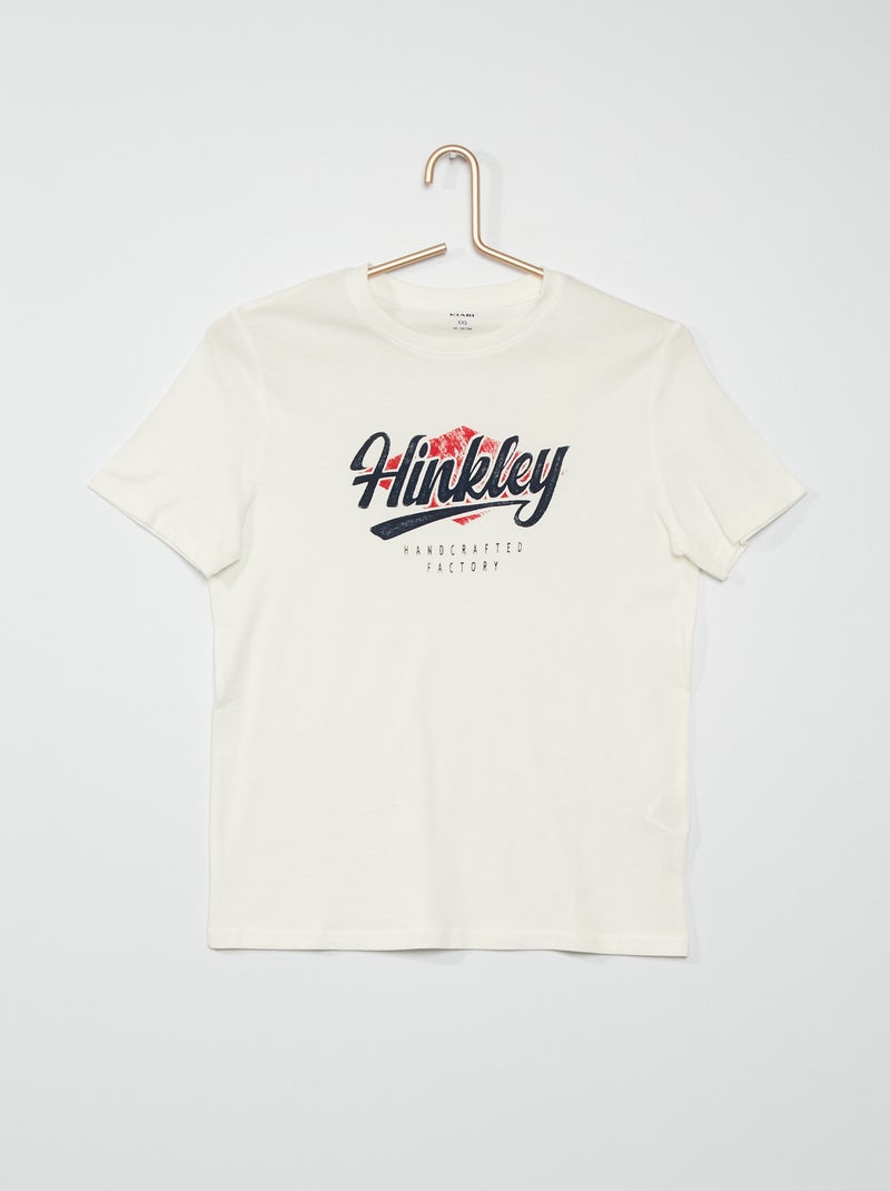 T-shirt estampada BRANCO - Kiabi
