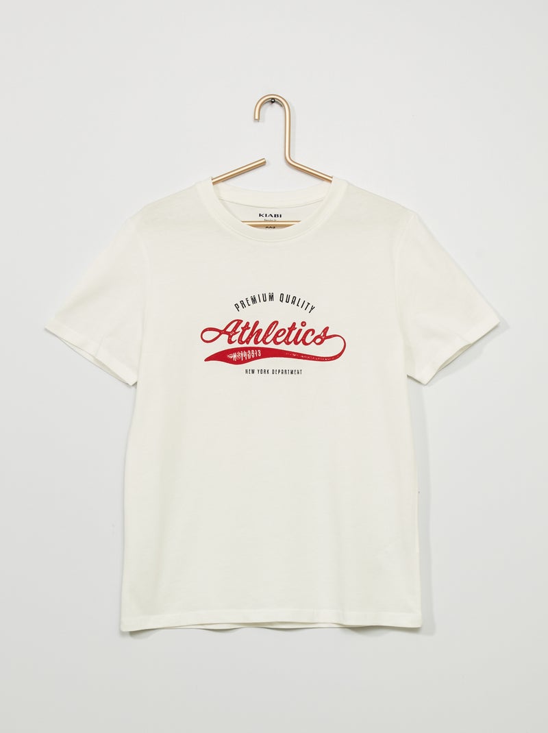 T-shirt estampada BRANCO - Kiabi
