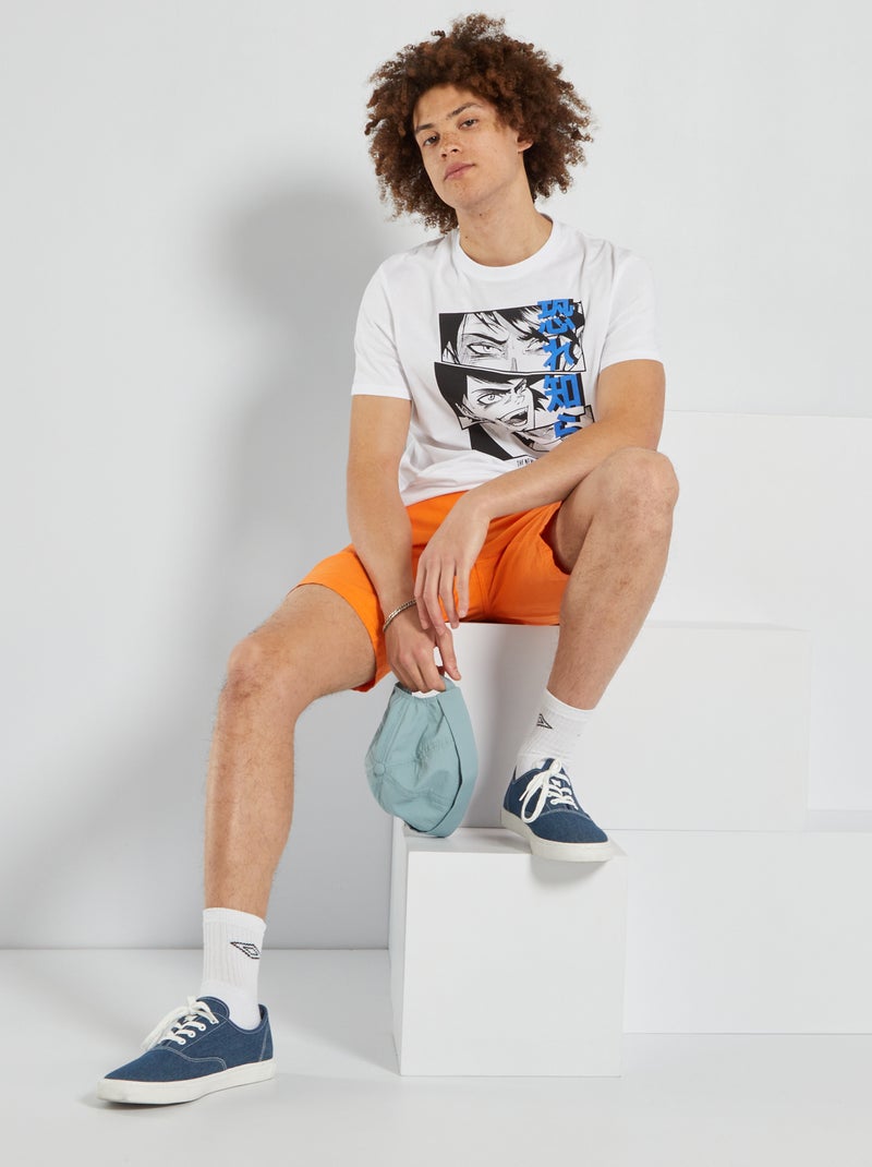 T-shirt estampada BRANCO - Kiabi