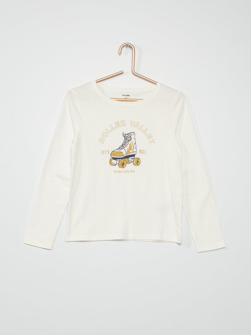 T-shirt estampada BRANCO - Kiabi