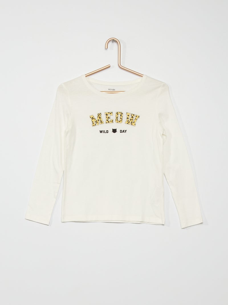 T-shirt estampada BRANCO - Kiabi