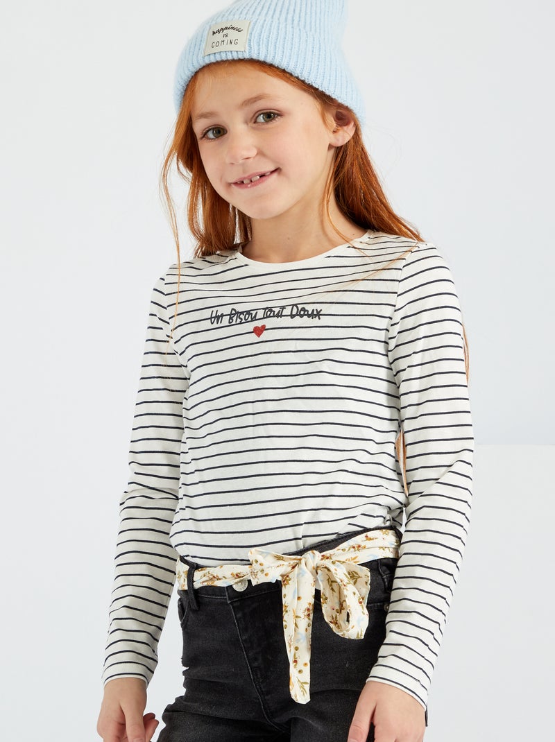 T-shirt estampada BRANCO - Kiabi