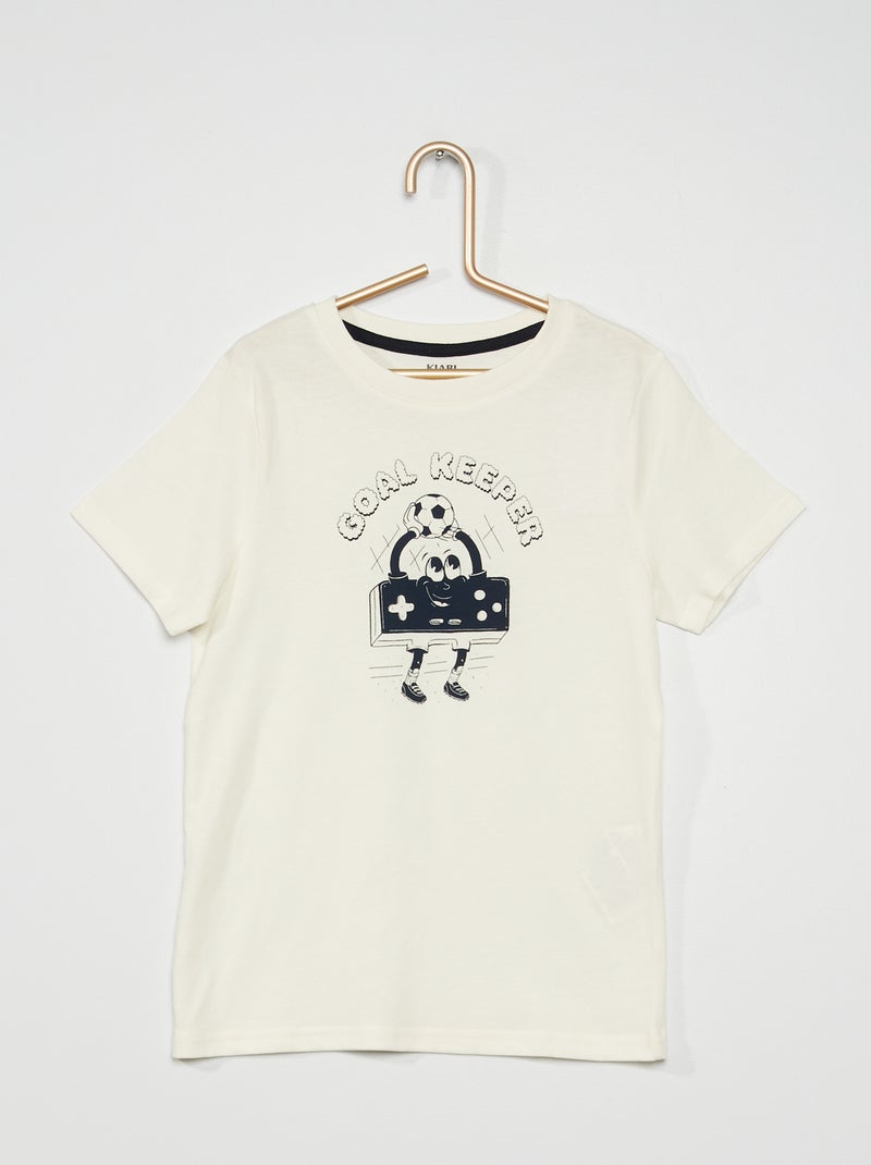 T-shirt estampada BRANCO - Kiabi