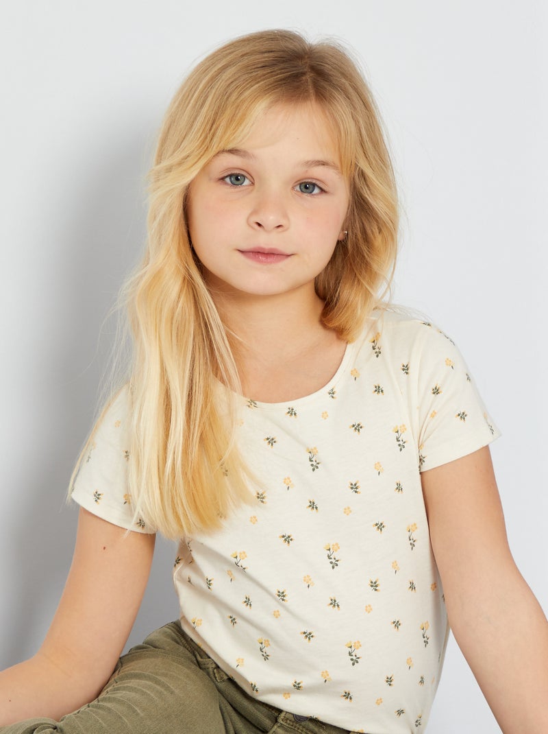 T-shirt estampada BRANCO - Kiabi