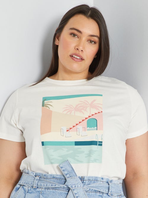 T-shirt estampada - Kiabi