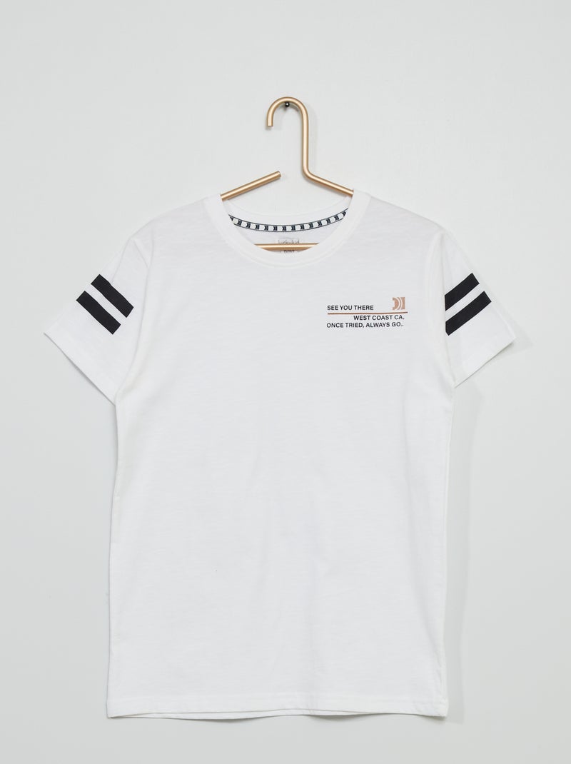 T-shirt estampada Branco - Kiabi