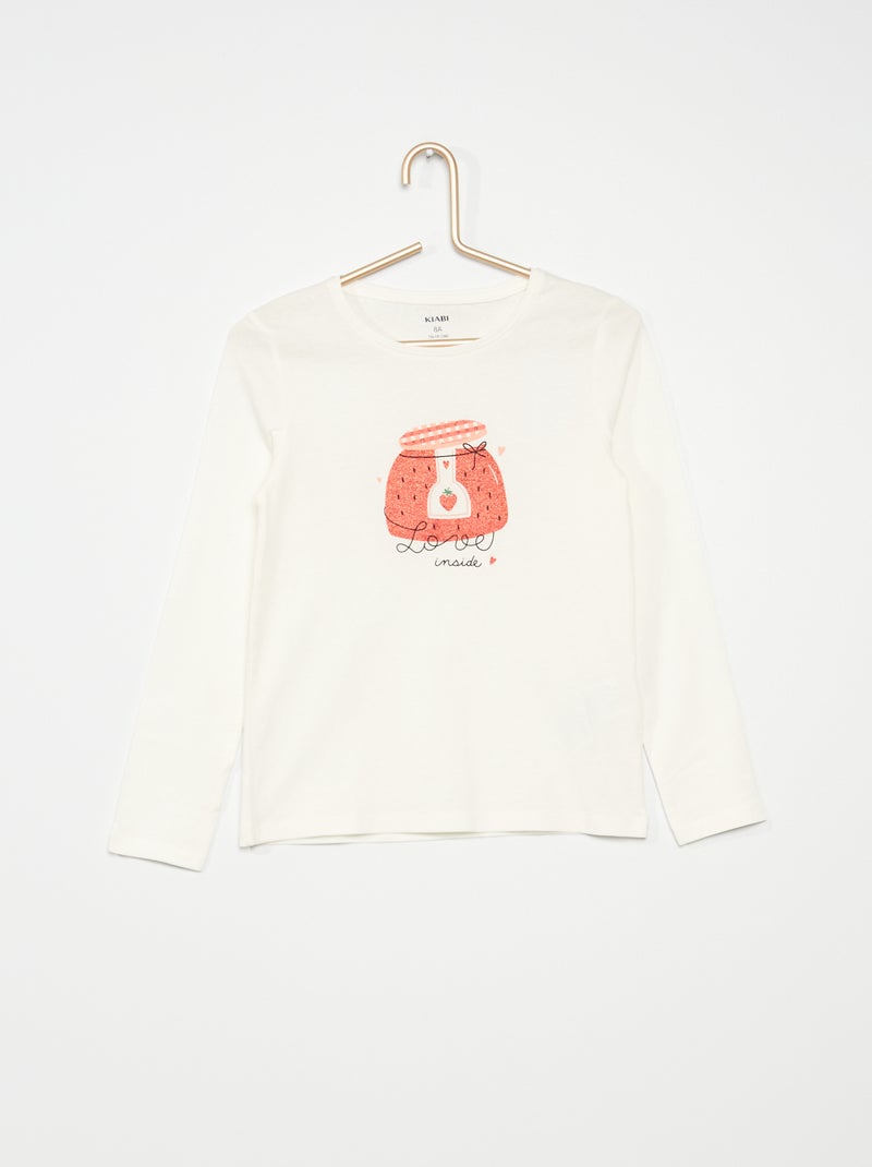 T-shirt estampada BRANCO - Kiabi