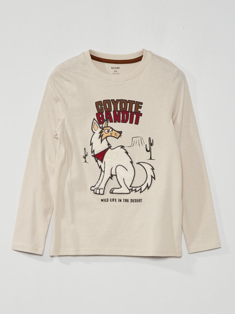 T-shirt estampada BRANCO - Kiabi
