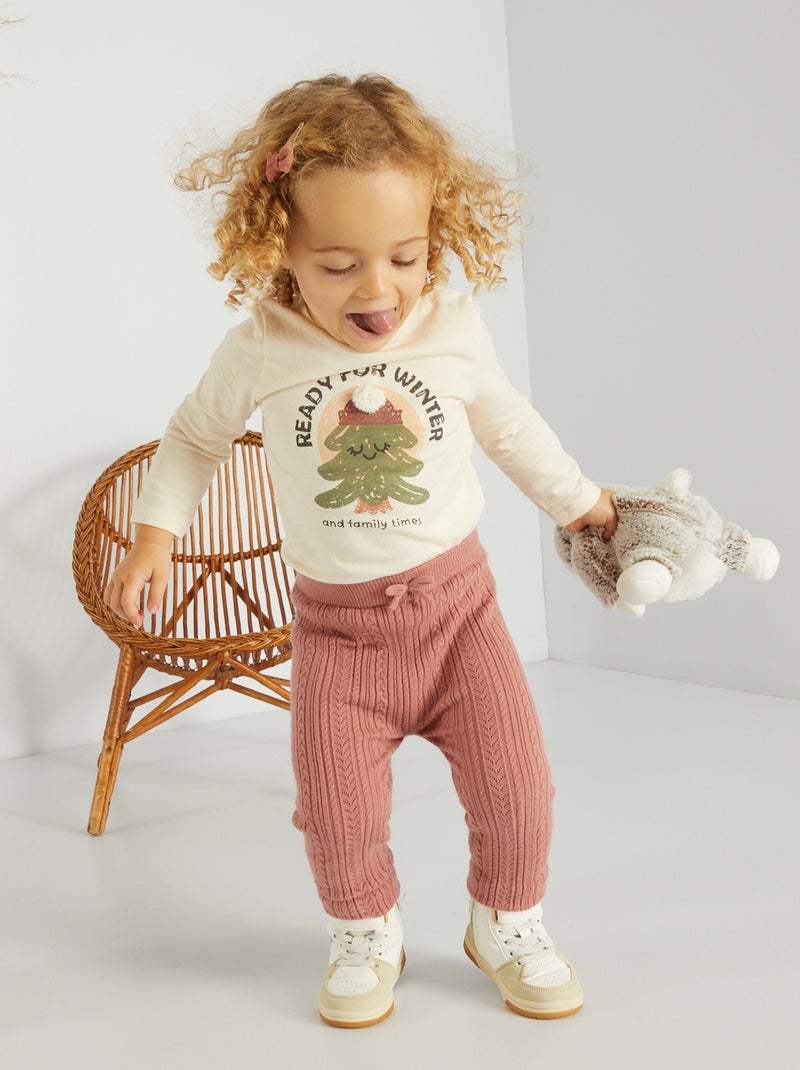 T-shirt estampada BRANCO - Kiabi