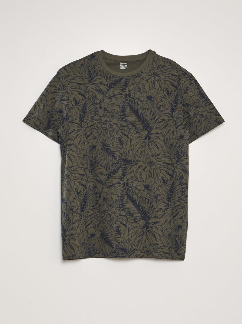 T-shirt estampada CAQUI - Kiabi