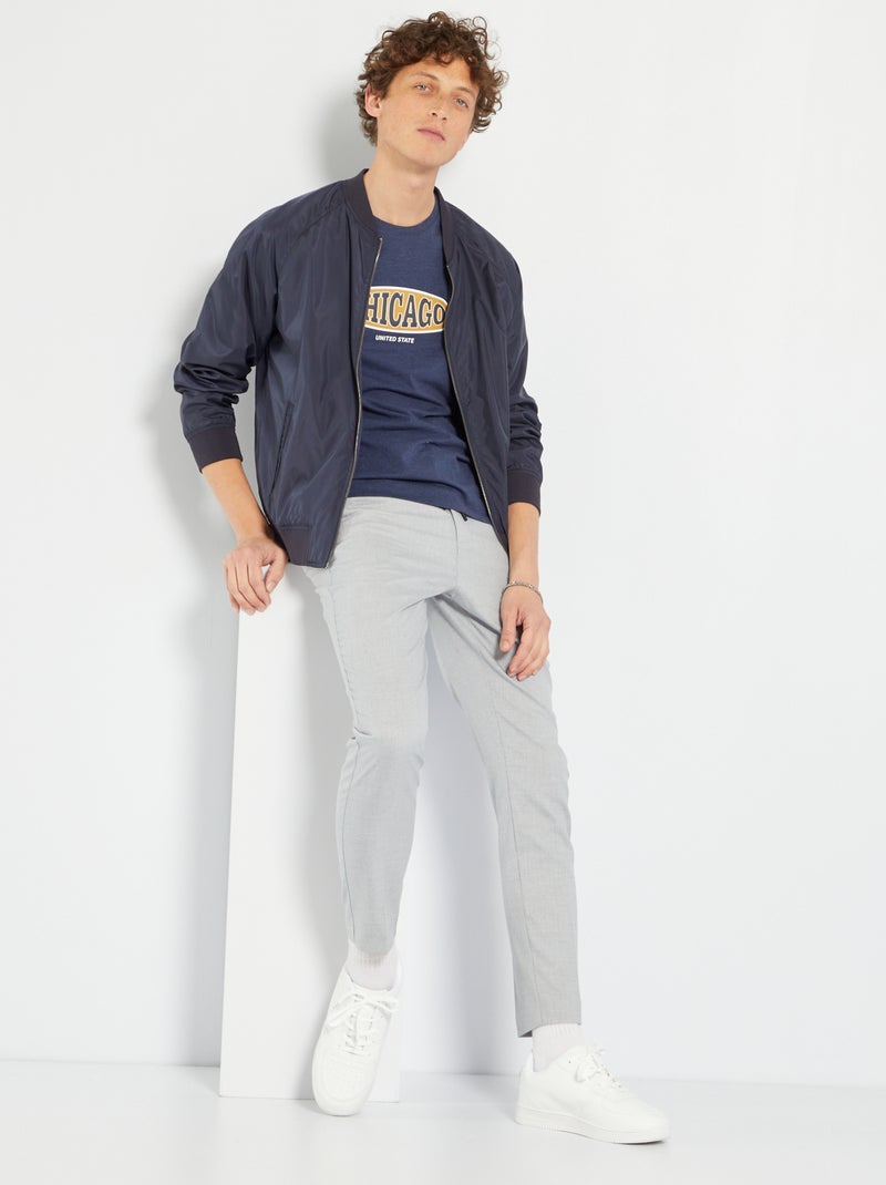 T-shirt estampada 'Chicago' AZUL - Kiabi