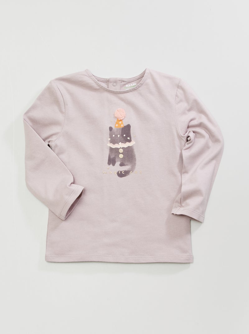 T-shirt estampada CINZA - Kiabi