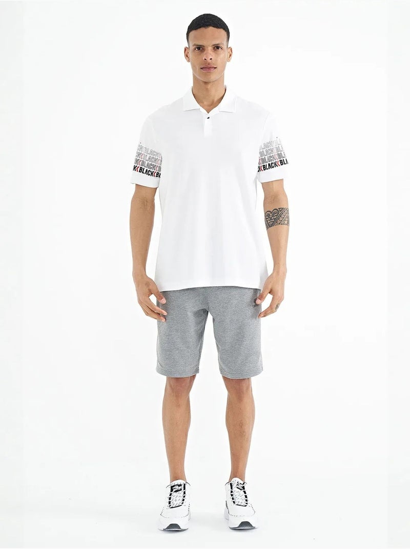 T-shirt estampada com gola polo tommy Branco - Kiabi