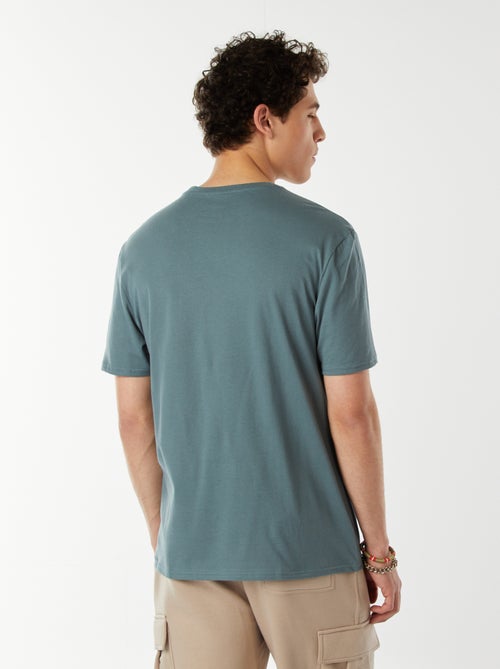 T-shirt estampada com mensagem - Kiabi