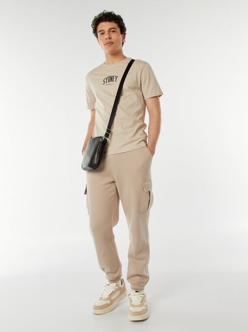 T-shirt estampada com mensagem - Kiabi