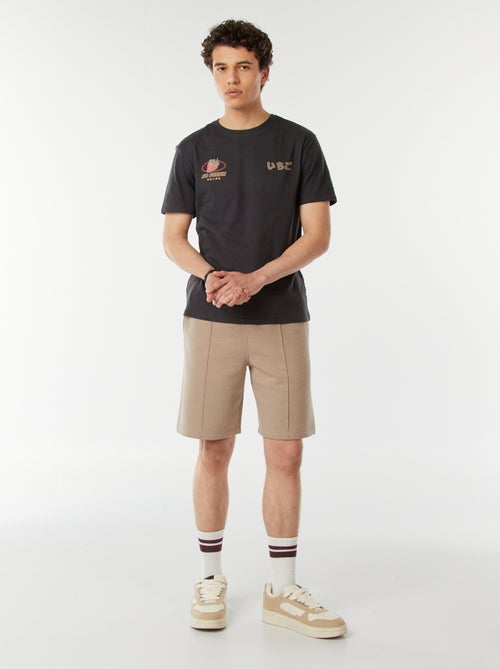 T-shirt estampada com mensagem - Kiabi