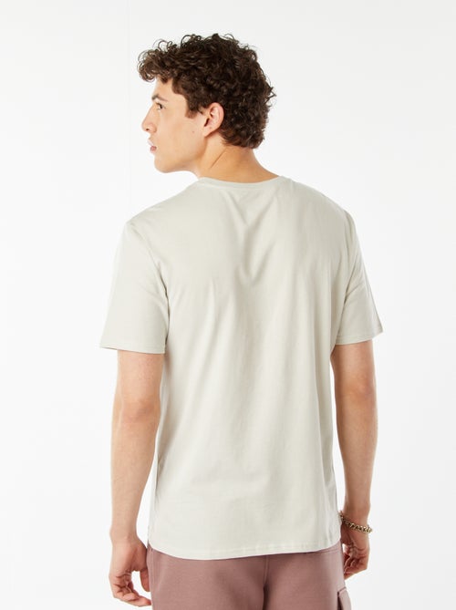 T-shirt estampada com mensagem - Kiabi