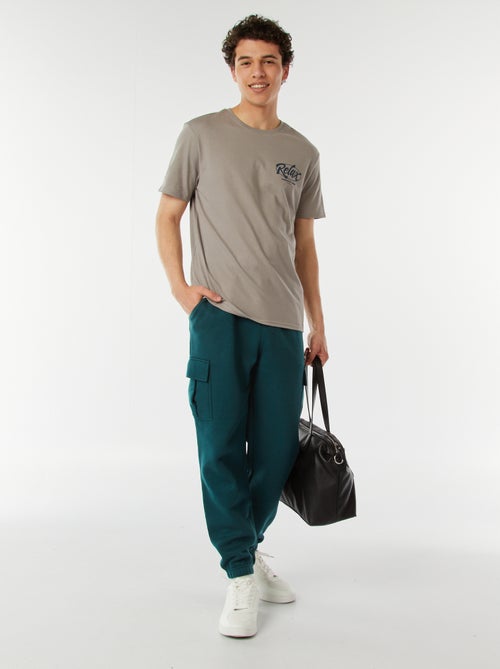 T-shirt estampada com mensagem - Kiabi