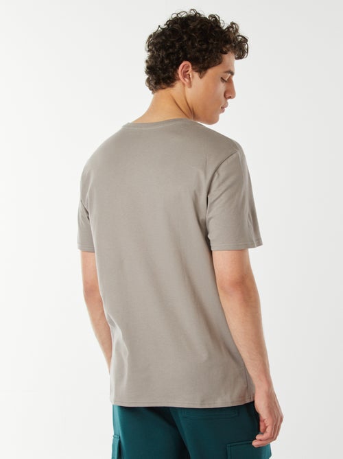 T-shirt estampada com mensagem - Kiabi