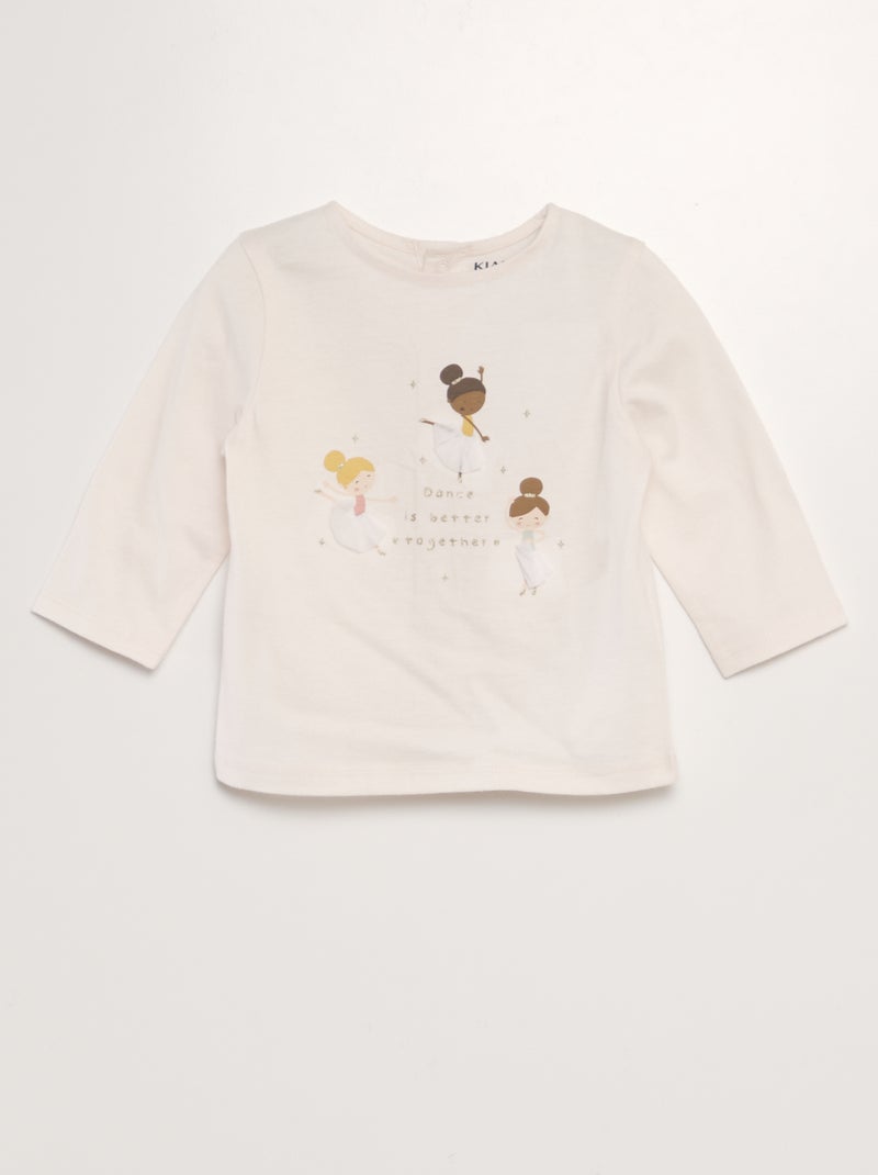 T-shirt estampada com relevo ROSA - Kiabi