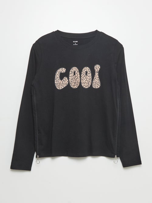 T-shirt estampada 'Cool' - So Easy - Kiabi