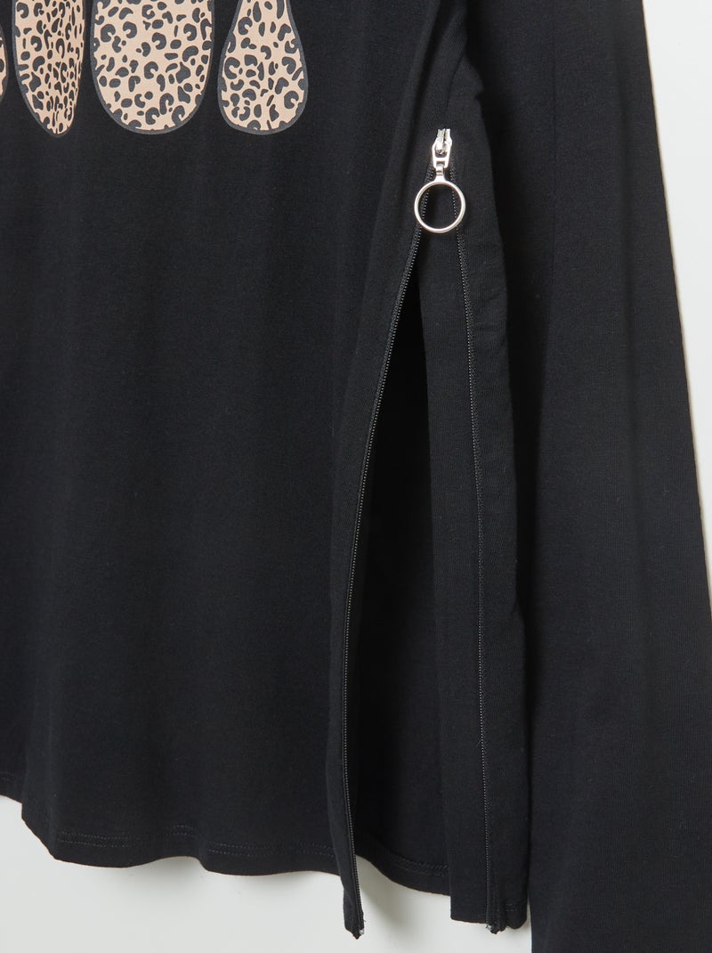 T-shirt estampada 'Cool' - So Easy PRETO - Kiabi